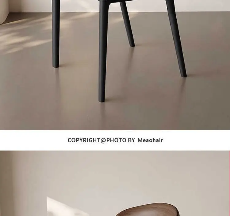 Nordic Minimalist Solid Wood Dining Chair Modern Designer Backrest Home Study Office Chair