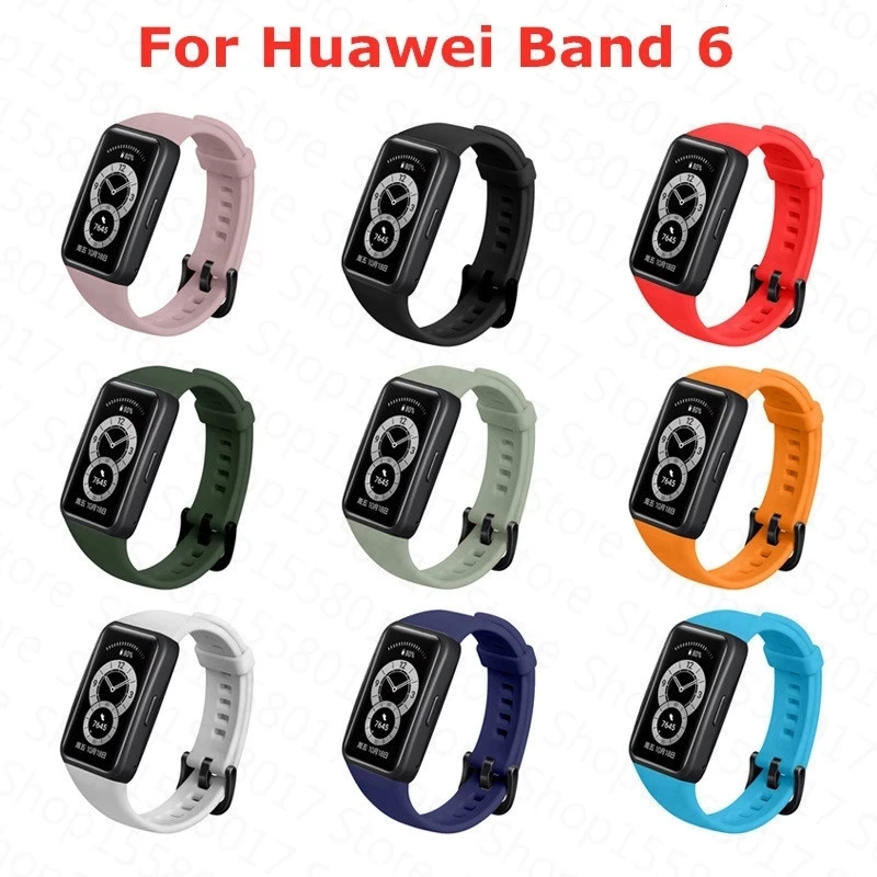 Silicone Strap For Huawei Band 9 8 7 6 Pro Smart Watch Colorful Replacement Soft Sport Bracelet Wristband New Smartwatch Strap