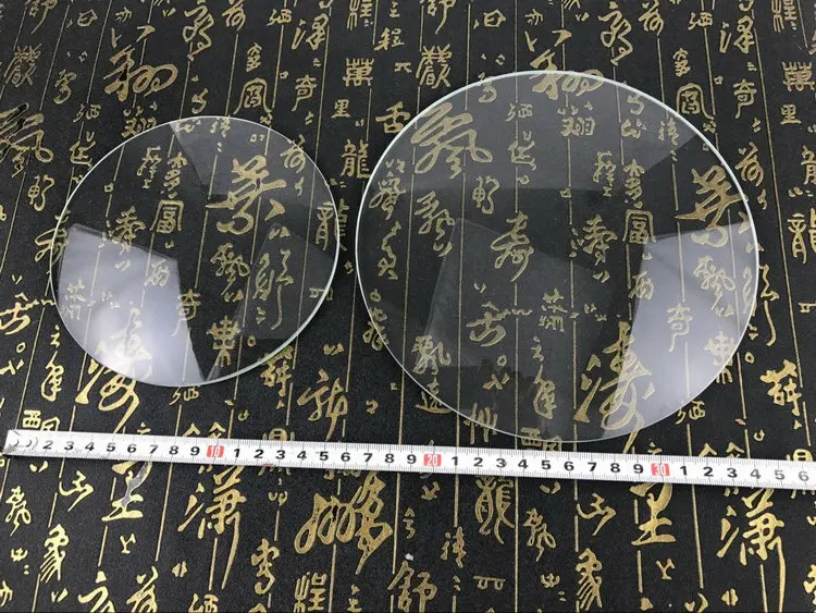 قطر 200 مللي متر 150 مللي متر كبير بلانو عدسة محدبة المكبر عدسة زجاجية مستديرة 6X 8X