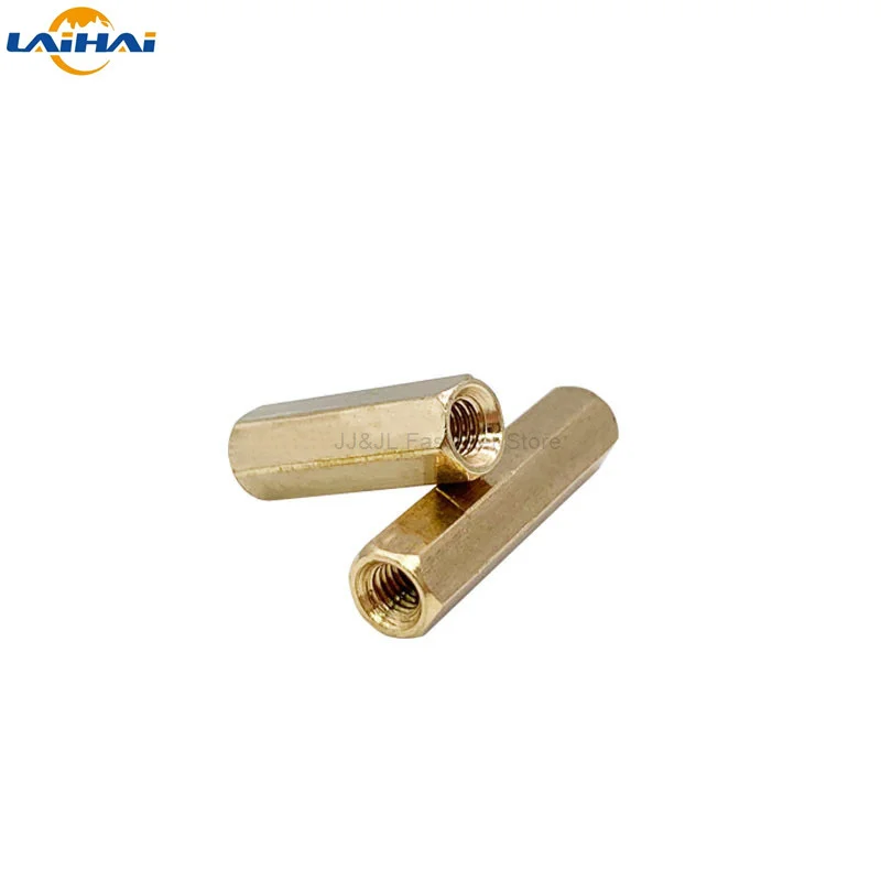 10/50pc Solid Brass Copper M2 M2.5 M3 M4 Hex Standoff Hexagon Pillar M-F F-F Male-Female Female Spacer for PCB Board Motherboard