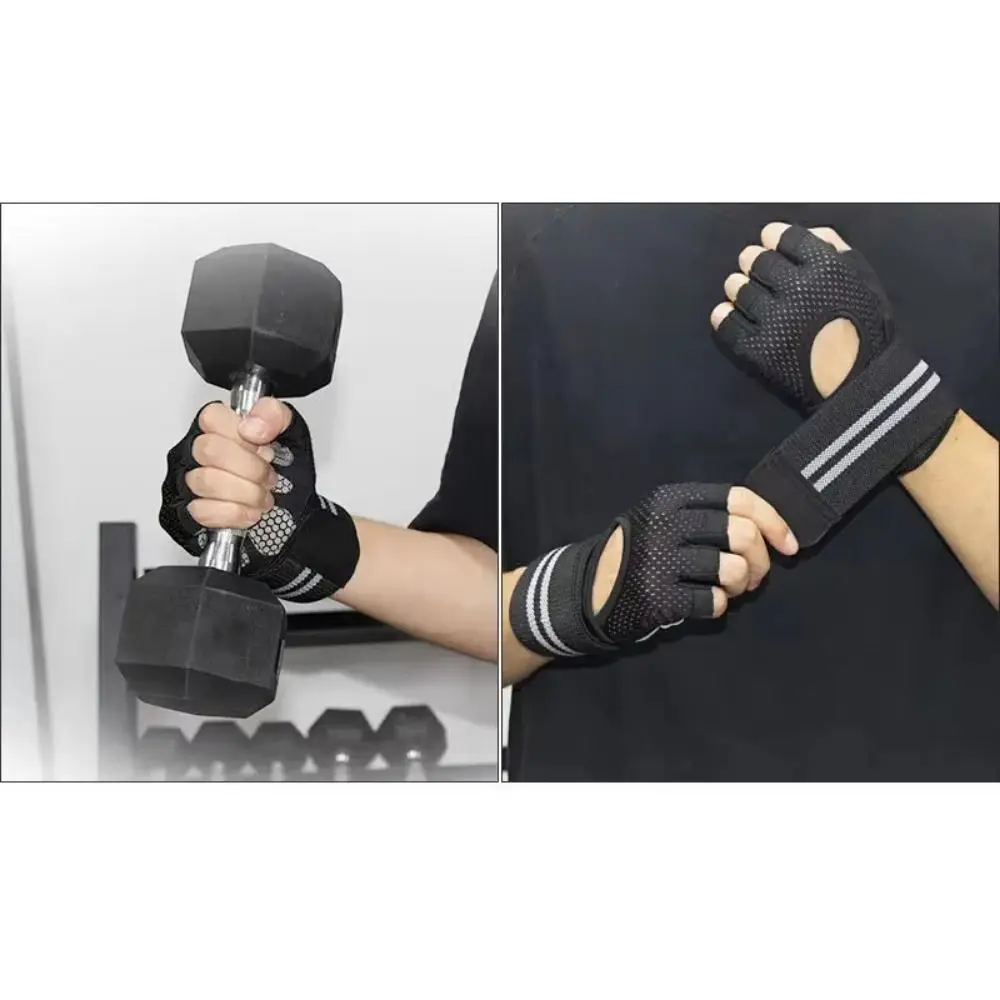

Wear-Resistant Motorcycle Gloves Vintage Goatskin Leather Racing Finger Mittens Fingerless Anti-Slip Men'S Fingerless Gloves