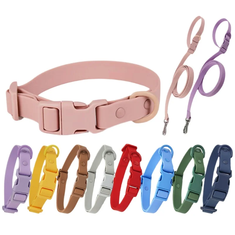 

Macaron Pet Collar Dog Rope PVC Glue Soft Dog Collar Rope