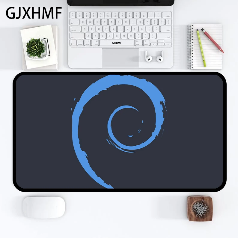 لوحة ماوس بنمط بسيط XXL حصيرة طاولة هندسية تجريدية لوحة ماوس زرقاء للوحة المفاتيح وملحقات ألعاب الكمبيوتر المكتبية #4
