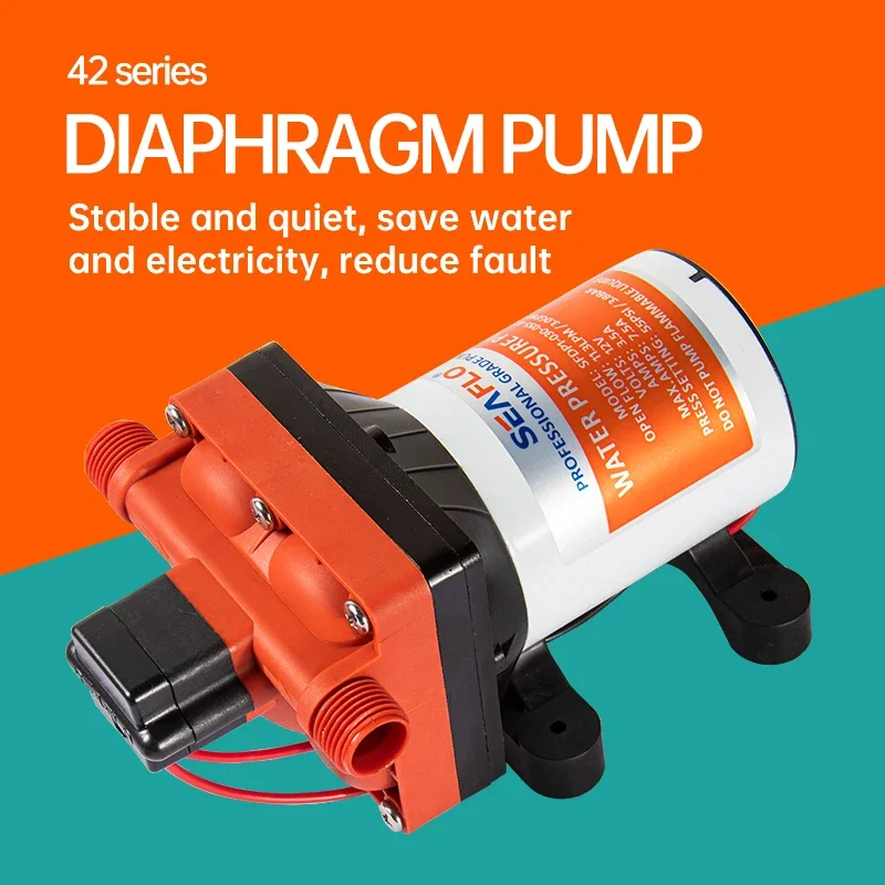 for 55 PSI 12V/24V RV Electric Self-Priming Pump - DC Boost, Automatic Start/Stop, Diaphragm Pump