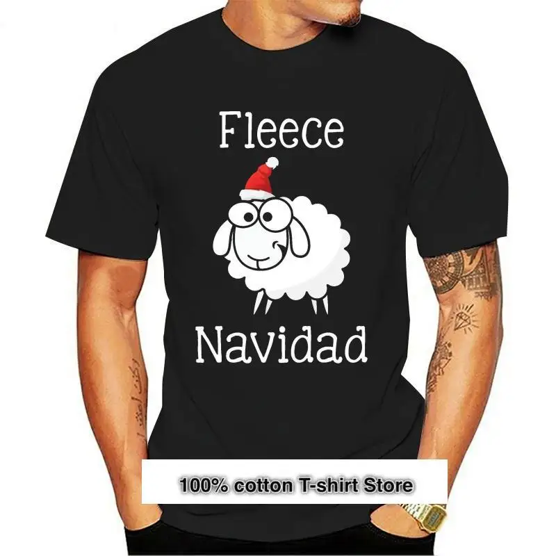 Camiseta personalizada para hombre, 100% de algodón, forro polar antiarrugas, Navidad, España, ovejas, ropa, Top