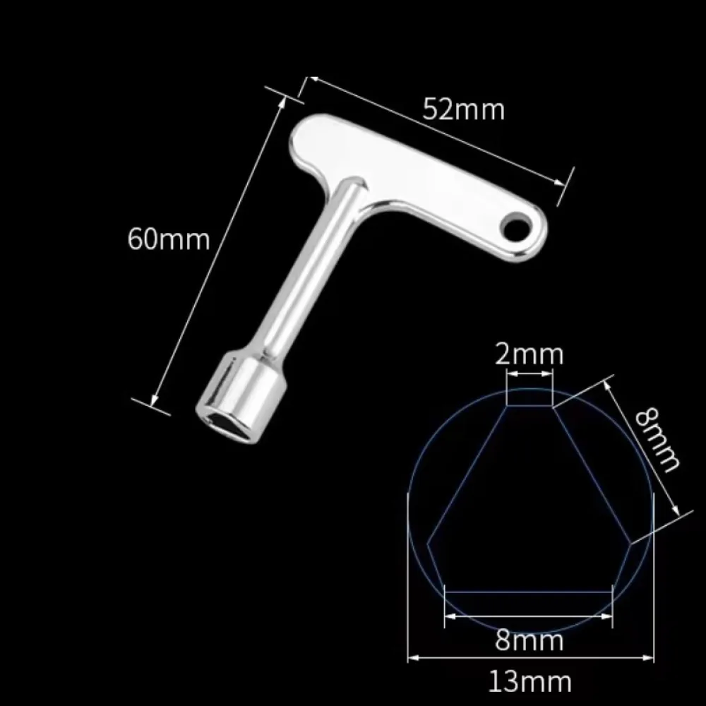 4 In 1 Multifunction Utility Key Stainless Steel Triangle Cross Square Head Door Lock Opener For Industrial Hardware