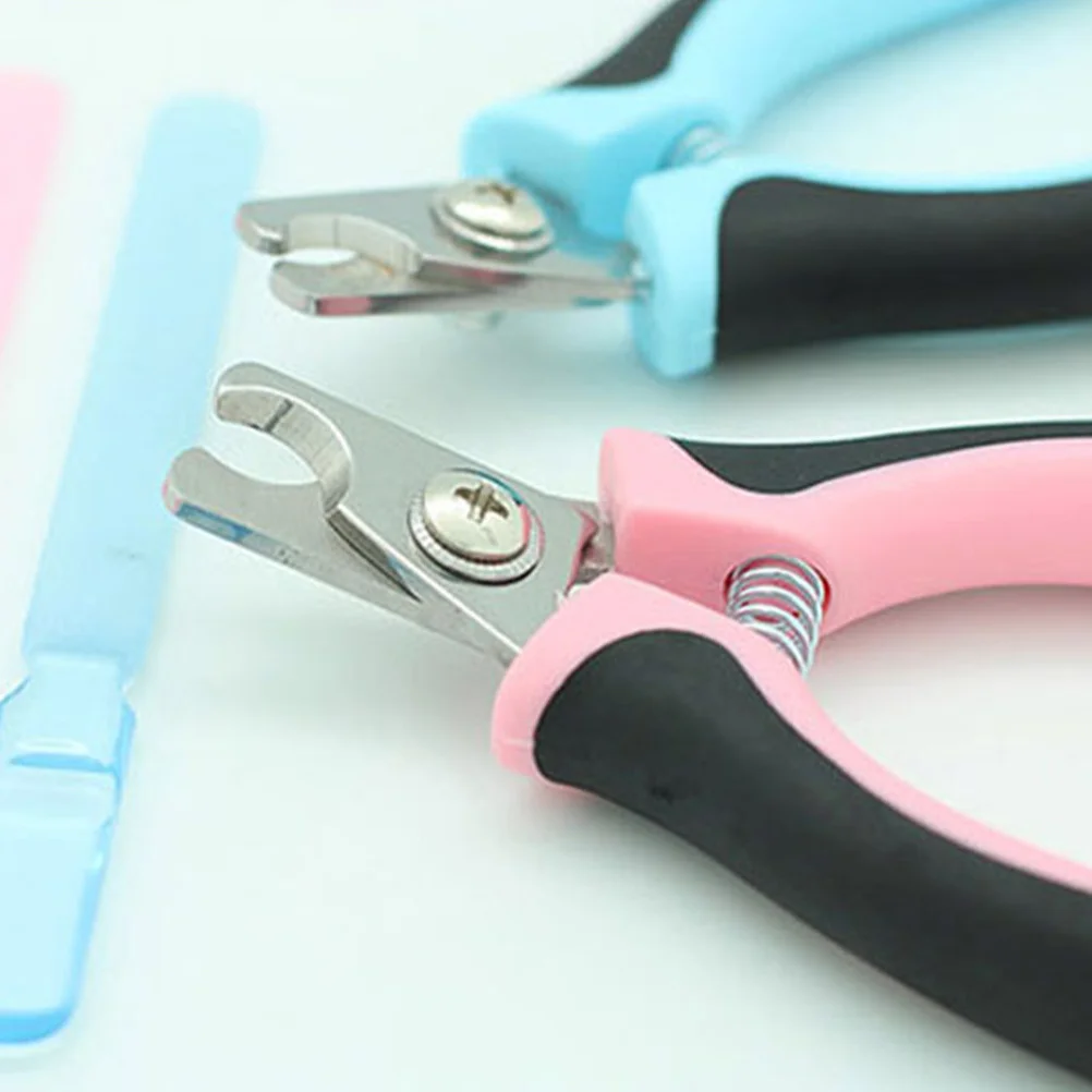

1 set Pet Clipper Grinder Stainless Steel Sharp Non-Slip Handle For Dogs Cats Grooming Tool Kit Blue Dog Nail Clipper Pet Nail