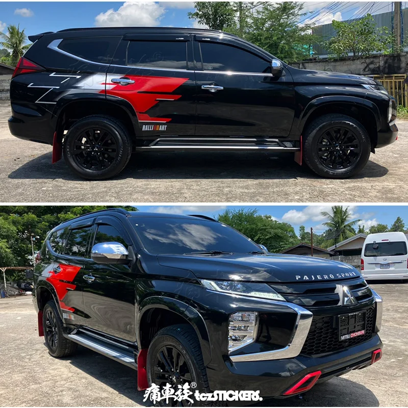 

Автомобильная наклейка, виниловая наклейка для Mitsubishi Shogun Montero, модное спортивное украшение, аксессуары для пленки на заказ