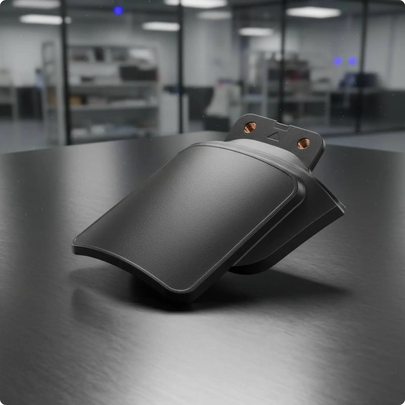 Plate Holder Base Two-Hole Mount Rear Mud Flap Molded Curved Mounting Flap