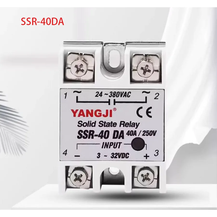 

Однофазное твердотельное реле SSR-40DA-H 40A Управление постоянным током переменного тока сопротивление высокого напряжения SSR-25DA-H