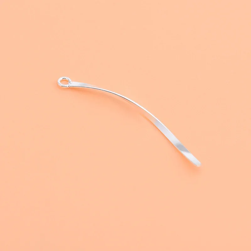 5 قطع من إكسسوارات الفضة الإسترلينية S925 مصنوعة يدويًا قلادة شرابة شبه نهائية خط أذن بسيط