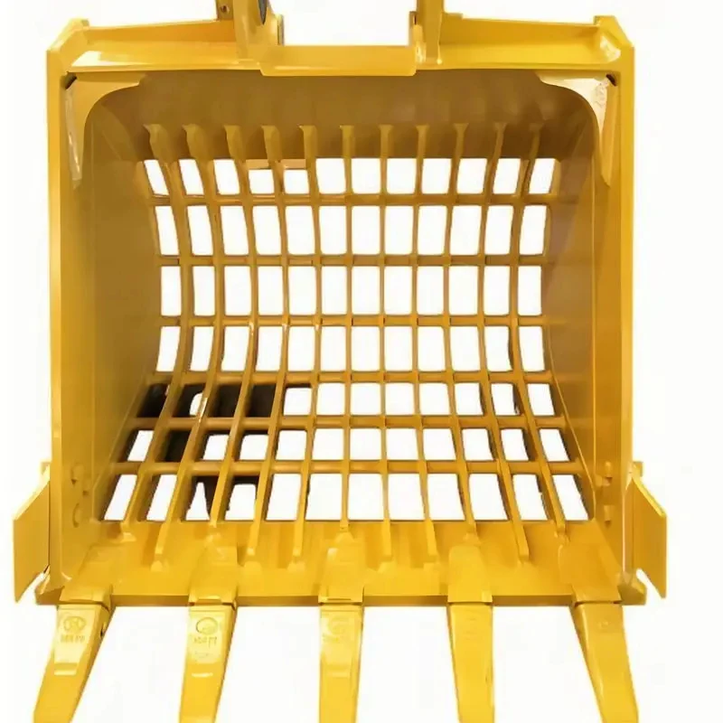 

Haoen PC200 1100Mm Width 0.8CBM Volume 100*100 Hole Size 20 Ton Support Customized Strong Rock Skeleton Bucket Teeth
