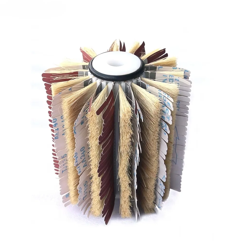 200x220x25.4mm Emery Cloth Sisal Polishing Wheel for Woodworking