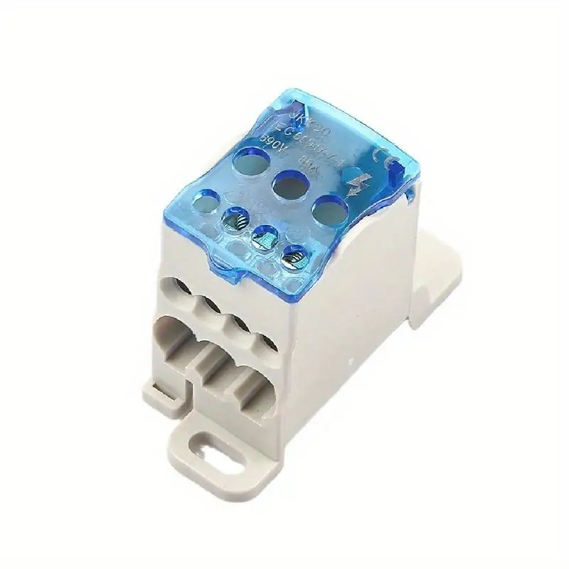 UKK 80A DIN Rail Distribution Box One in Multiple Out Power Universal Electric Wire Connector Junction Box Terminal Block