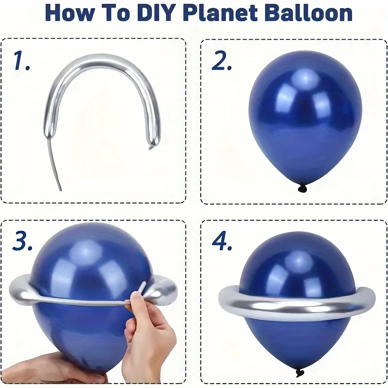 91pcs Astronaut Themed Balloon Party Garland Arch Kit, Aviation Anniversary Party, Birthday Party and Other Scene Decorations
