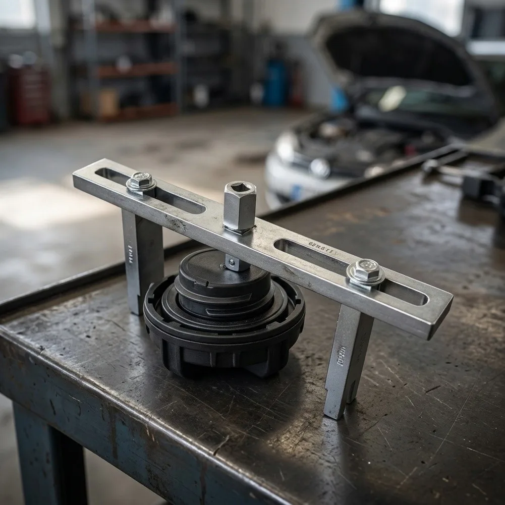 For Fuel Pump Removal Fuel Tank Lid Wrench Fuel Tank Lid Adjustable Multi-jaw Chromium Vanadium Steel Alloy Construction