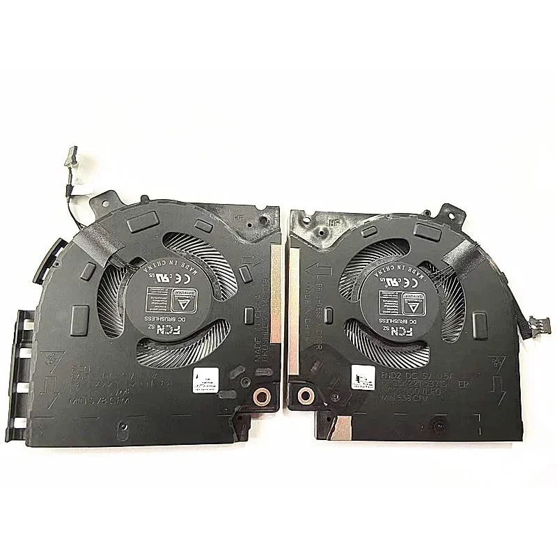 CPU GPU Cooling fan for Dell Alienware X15 R1 RTX30 Series 082VD4 0V0G61 DFS5K22305283T FND3 DFS5K22115371S FND2 DC5V 0.5A