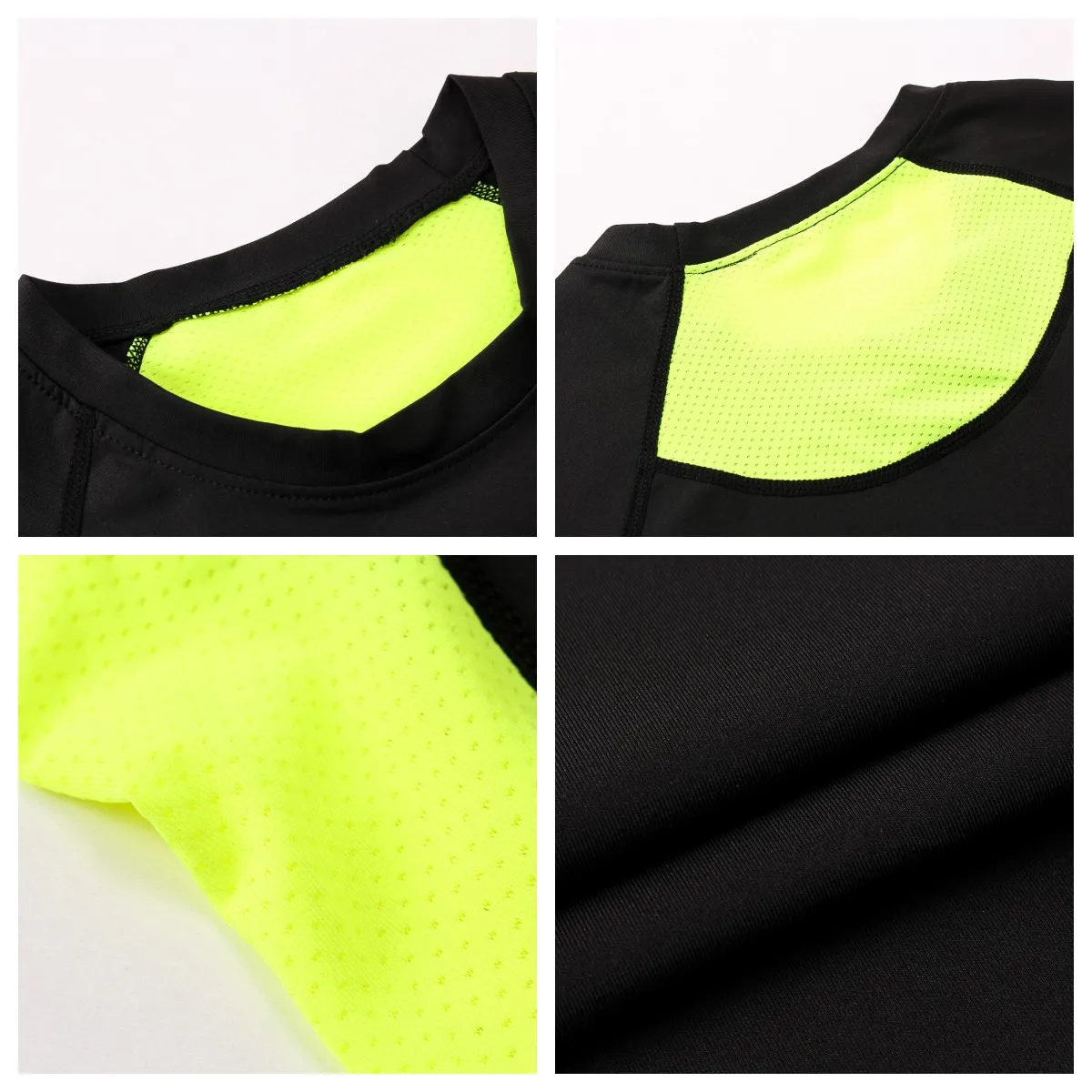 Herren Kurzarm Rash Guard Kompressions-Shirts Schnelltrocknend Fitness Radfahren Laufen T-Shirt Workout Training Unterwäsche Gym-Kleidung – Detail 6