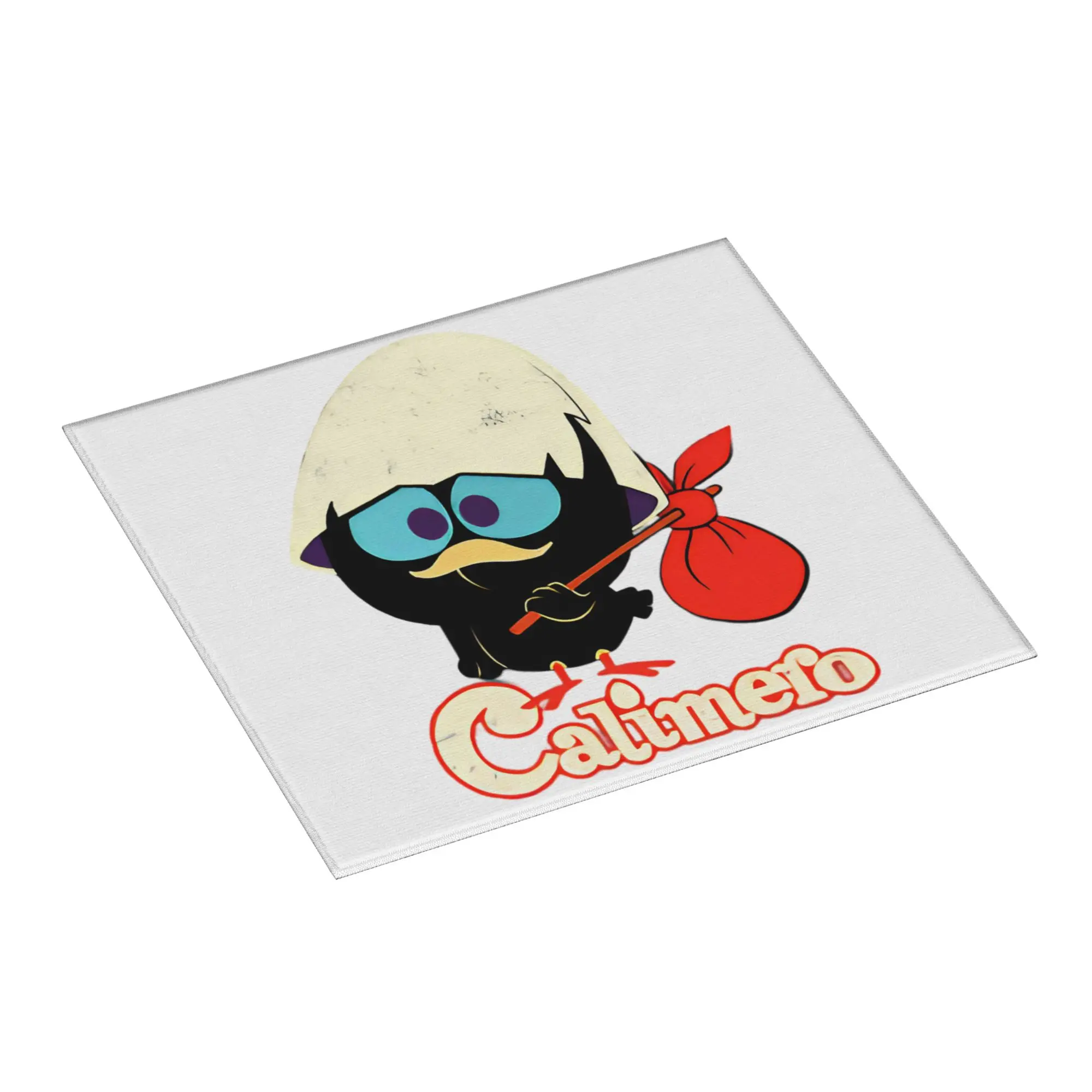 Drying Mat For Kitchen Calimero Black Chicken Cartoon Comic Barware Tableware Oil Proof Washable Kitchen Sink Drying Pad