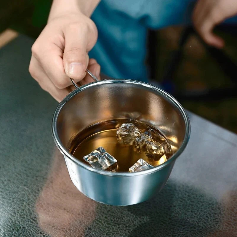 

Уличная чашка S360 большой емкости из нержавеющей стали, чашка Sila, чаша для кемпинга, миска Sila с подогревом, 450 мл, посуда для пикника