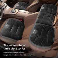 Car Cushion Flannel Plush Seat Pad Interior Accessories For Toyota GR Corolla Yaris Aygo Prius RAV4 Crown CHR Camry Auris Verso