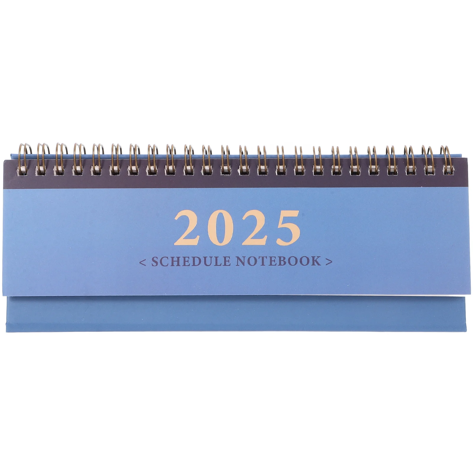 Kalender 2025 Bureau Mini Horizontaal Klein Kantoorplanner Desktop Flip Klaslokaal Blauw Student