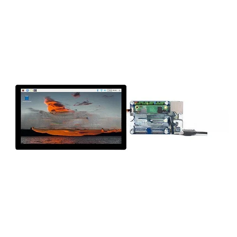 

[Емкостный сенсорный экран] Ультратонкий универсальный 7-дюймовый QLED/IPS LCD-дисплей, Raspberry Pi 5-го поколения