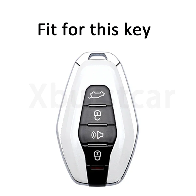 4 Buttons Auto Shell Fob Holder TPU Car Key Cover Case for Chery JETOUR X70 X70plus X70m X90plus X95pro Keyless Accessories