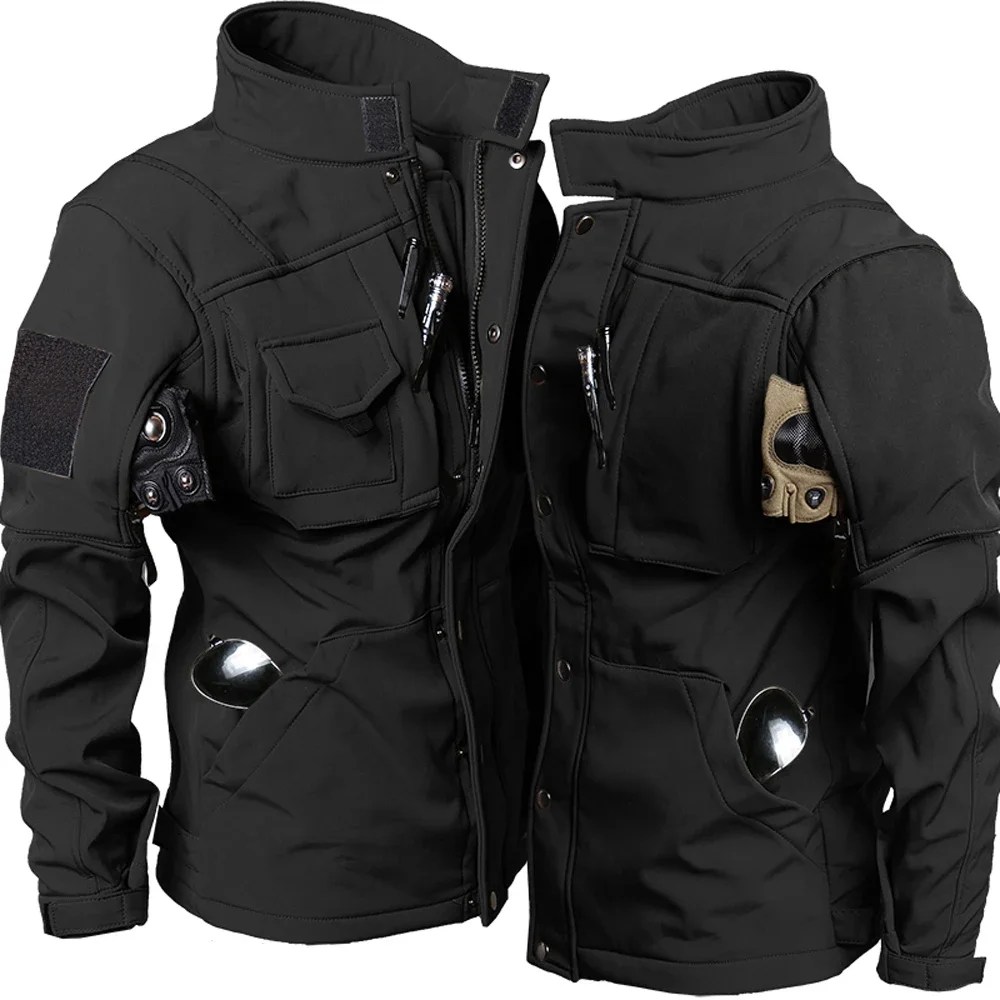 Herren taktische Sets Winter Hai Haut Soft shell wind dichte wasserdichte Jacken warme Fleece Cargo hose Armee Uniform