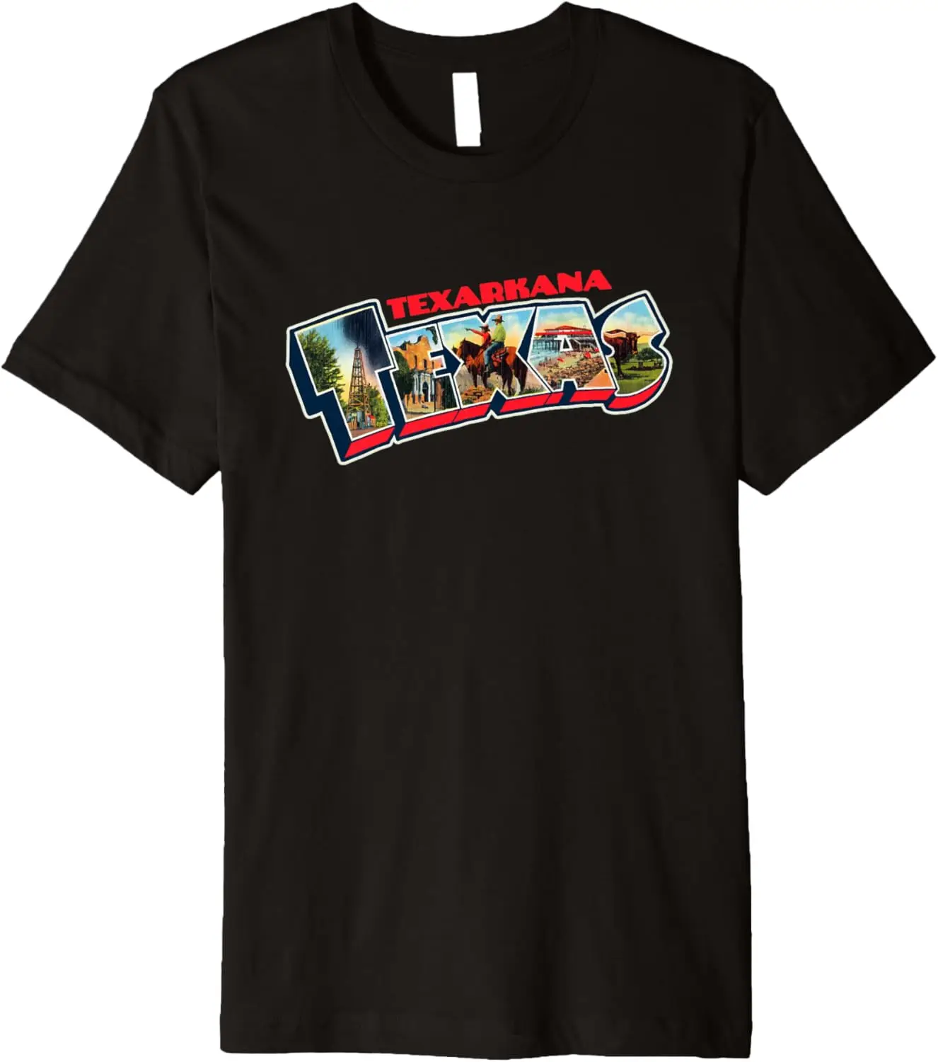 

Винтажная открытка Texarkana Texas TPA Travel Logo Premium