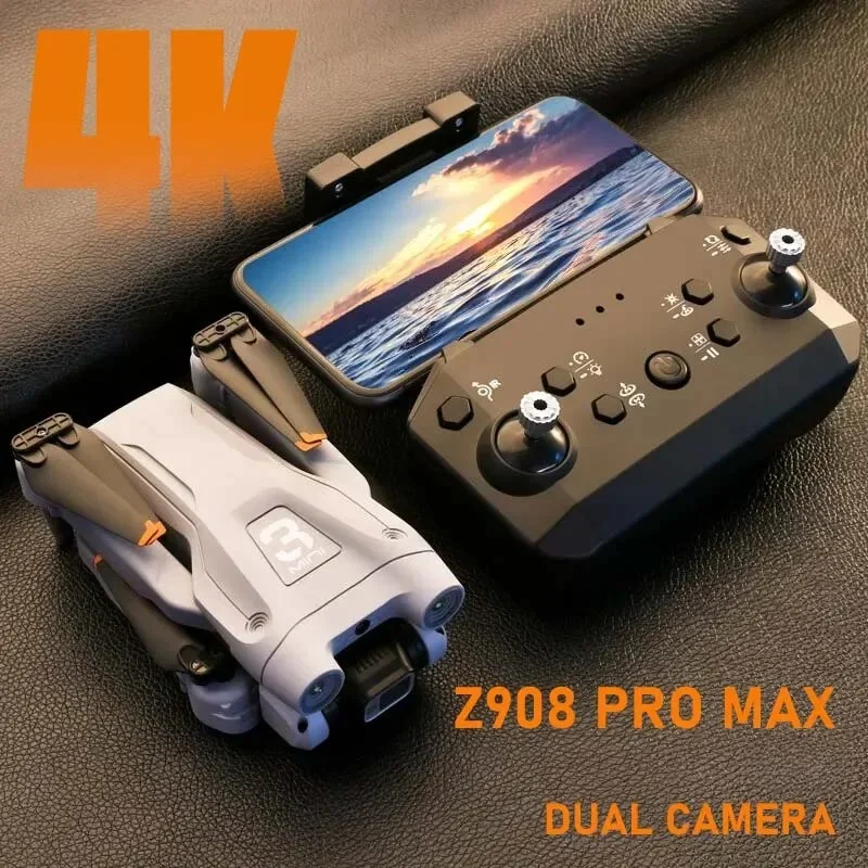 WZP PONG MINI Z908 Pro Max Drone 4K ESC Profesjonalny dron WIFI FPV z omijaniem przeszkód Czteroosiowy składany zdalnie sterowany quadcopter Zabawki