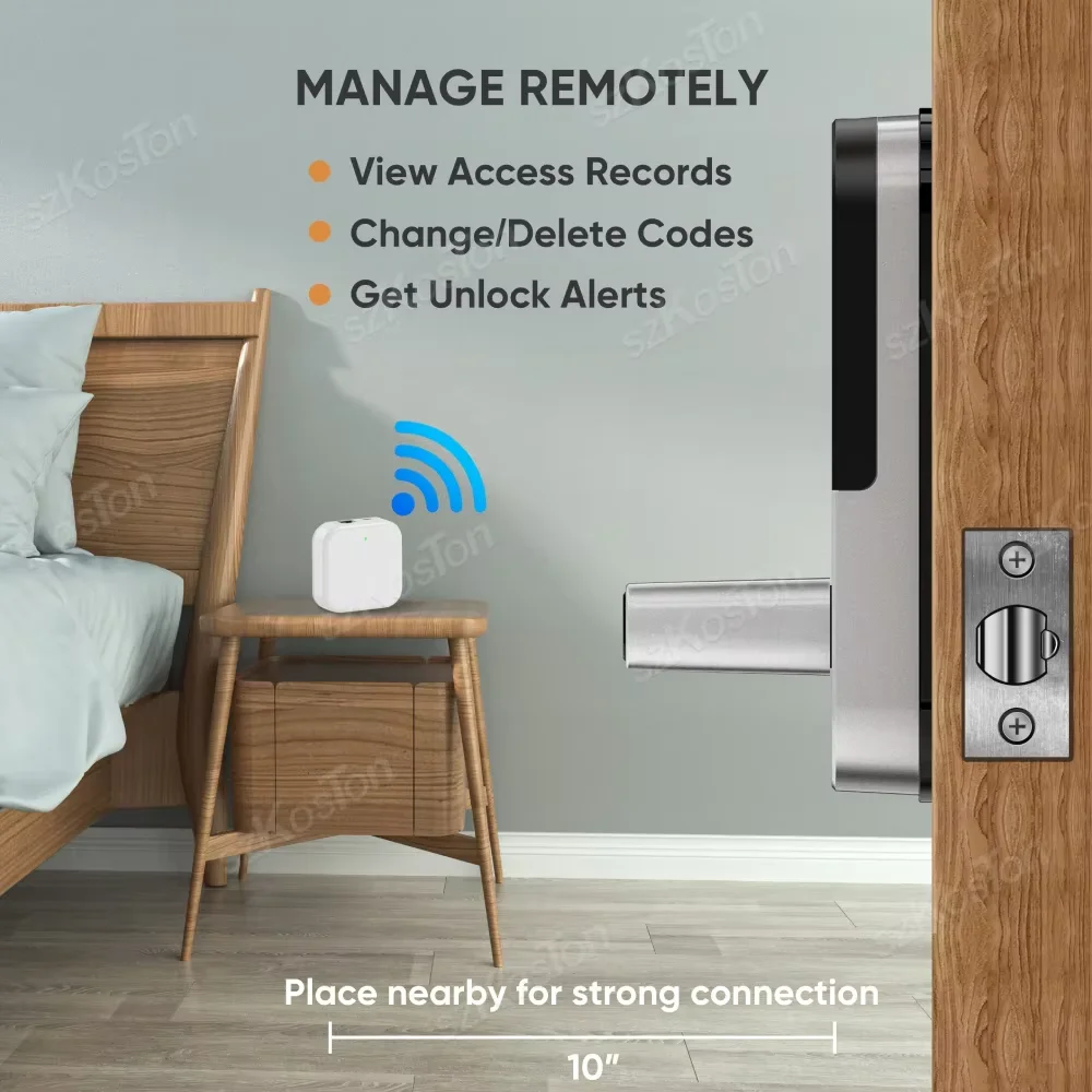 Zdjęcie 4: TTLock APP Device G3 Gateway With RJ45 Ethernet Port Smart Door Lock Wired Gateway Remote Unlock Voice Control for Alexa Google