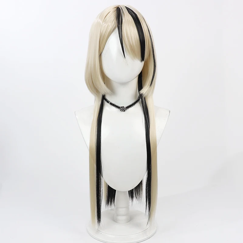Virtual YouTube Vtuber Noa Kurumi Cos Cosplay Wig Halloween Carnival Party Props Synthetic Hair Heat Resistant Fiber + Wig Cap