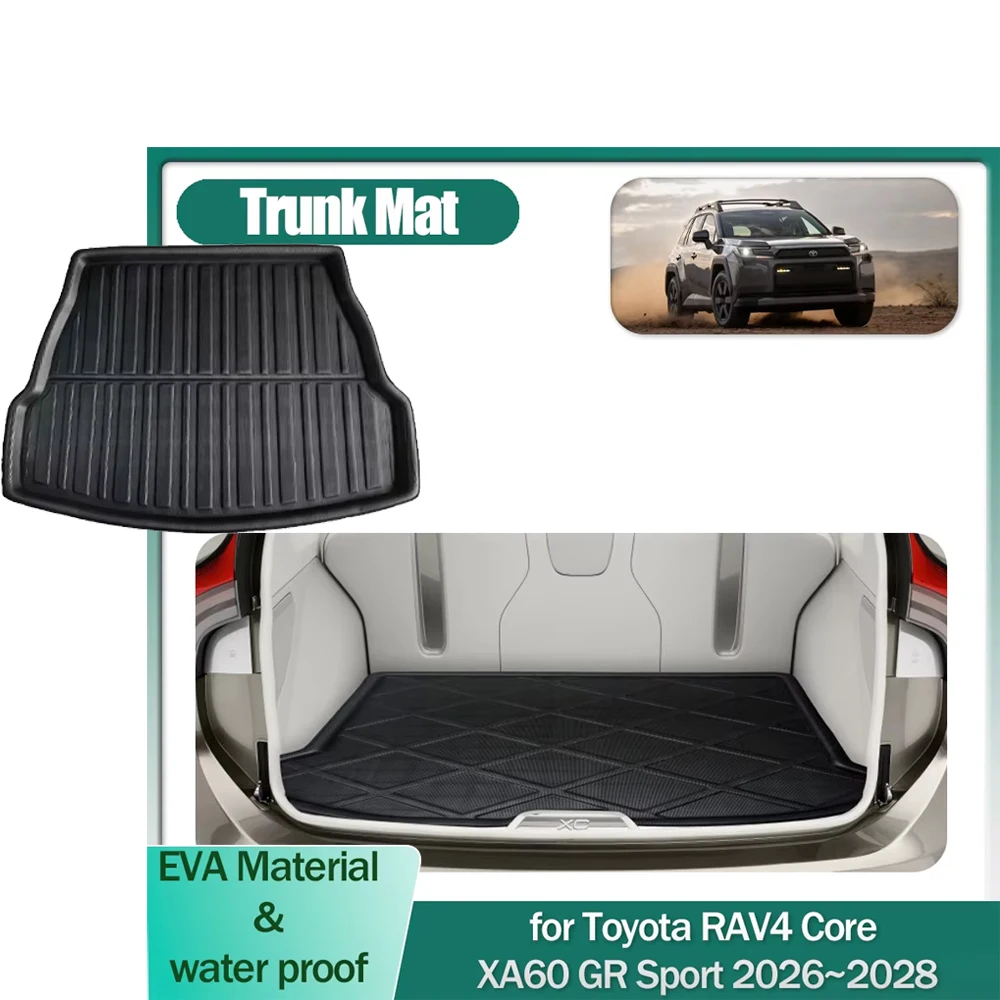 

Car Trunk Mat for Toyota RAV4 Core XA60 GR Sport 2026~2028 Liner Cargo Floor Tray Luggage Carpet Waterproof Cover Accessories