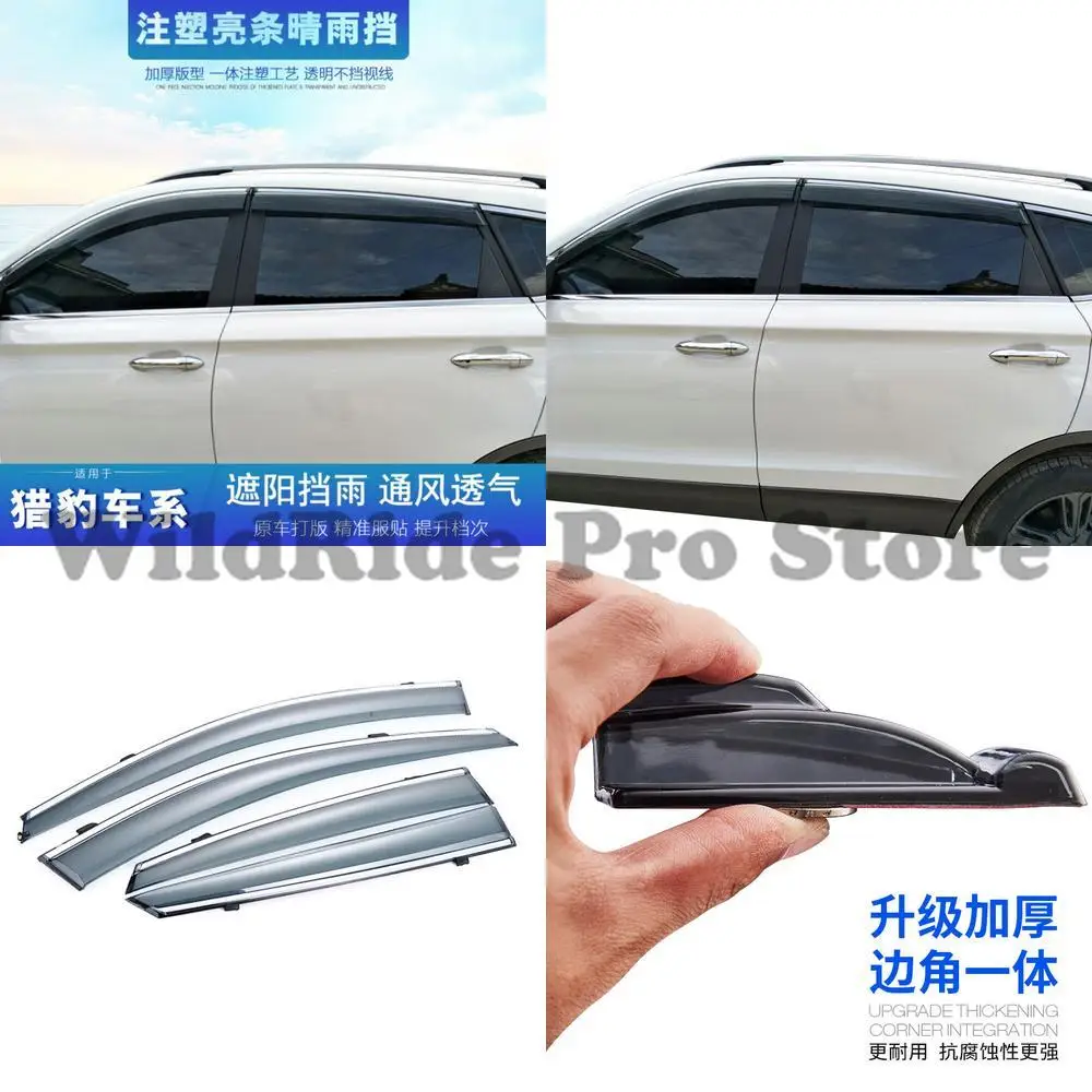 

1 set Rain Deflector for Mitsubishi CS10 CS9 CS7 Black Diamond Cavalry CT7 Pickup Truck Window Rain Guard