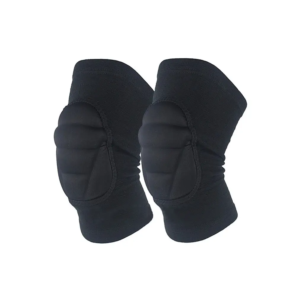 1Pair Thick Silicone Knee Support for Basketball Football Running Weight Training Joint Sprain Prevention Muscle Pain Relief