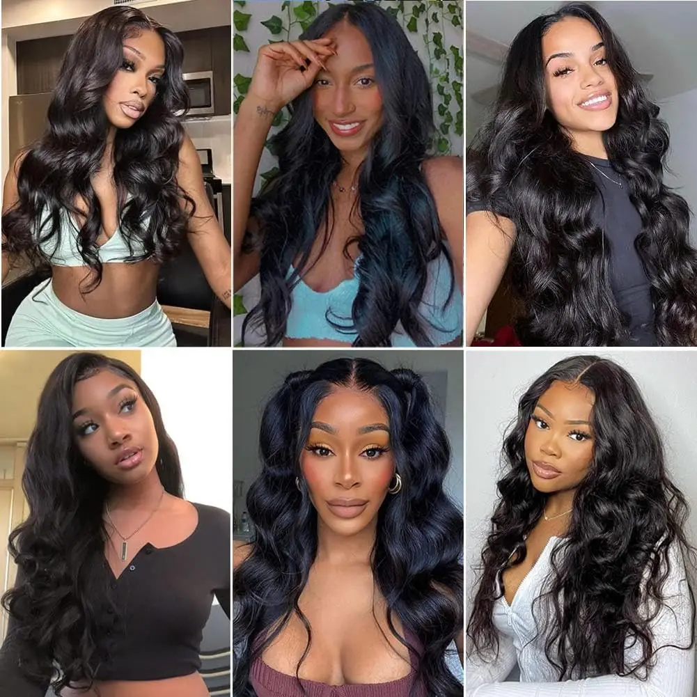 Bundles de cheveux humains Body Wave, Bundles de cheveux humains, 100% non transformés, Vierge brésilienne, 16 po, 18 po, 20 po, 3 Bundles