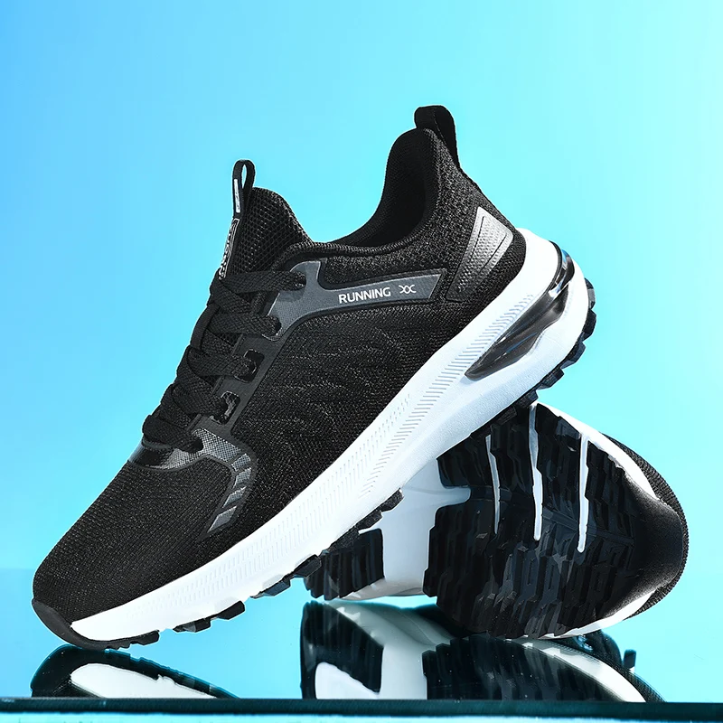 

2024 New Men Running Shoes Breathable Outdoors Jogging Shoes Mens Comfortable Low Top Sneakers Wear-Resisting Athletic Footwear