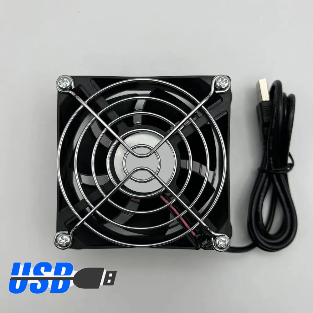 

USB Cooling Fan for Android TV Box Set Top Box Wireless Silent Quiet Cooler DC 5V USB Power Radiator Mini Fan