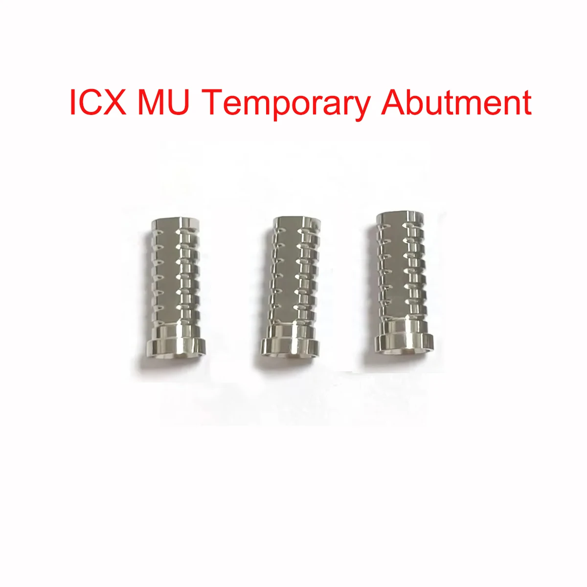 

3pcs Multi-Unit Prosthetic Temporary cylinder Ti Sleeve compatible with ICX platform 4.8 MU Temporary Abutment