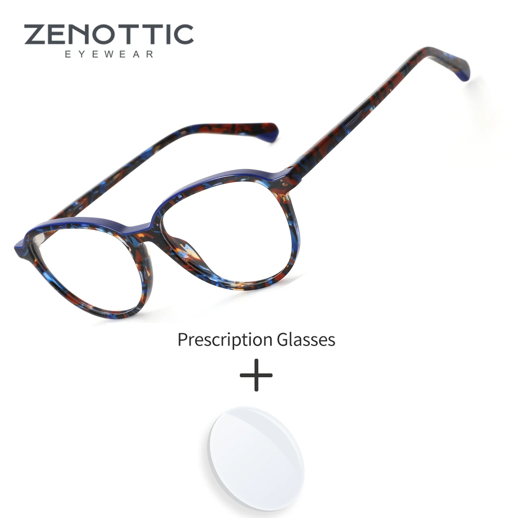 zenottic-レディース-xxs-サイズ-オーバル-アセテート-光学処方眼鏡-累進近視-ブルーライトブロック-エーテルメガネ