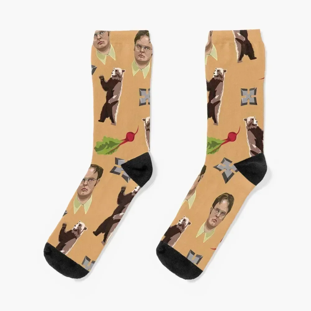 

Bears. Beets. Battlestar Galactica. Socks loose anti slip football Soccer Socks Woman Men's