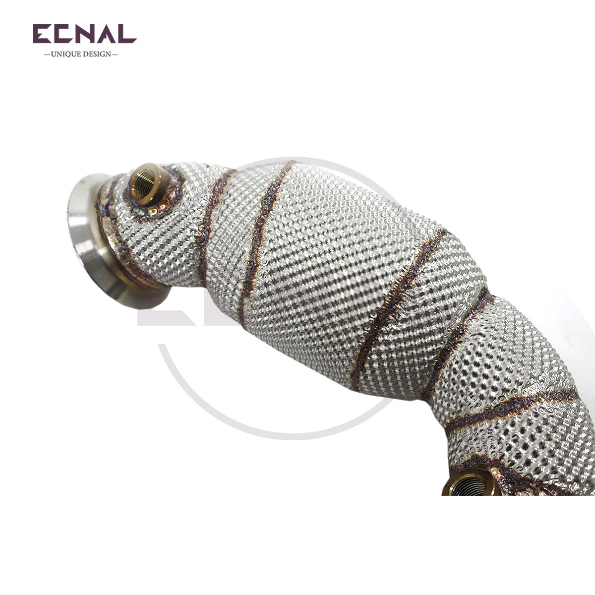 

Ecnal Exhaust Downpipe for Mercedes Benz GLE63 4.0T 2018+ High Performance SS304 Exhaust Pipe System with Catalytic Converter