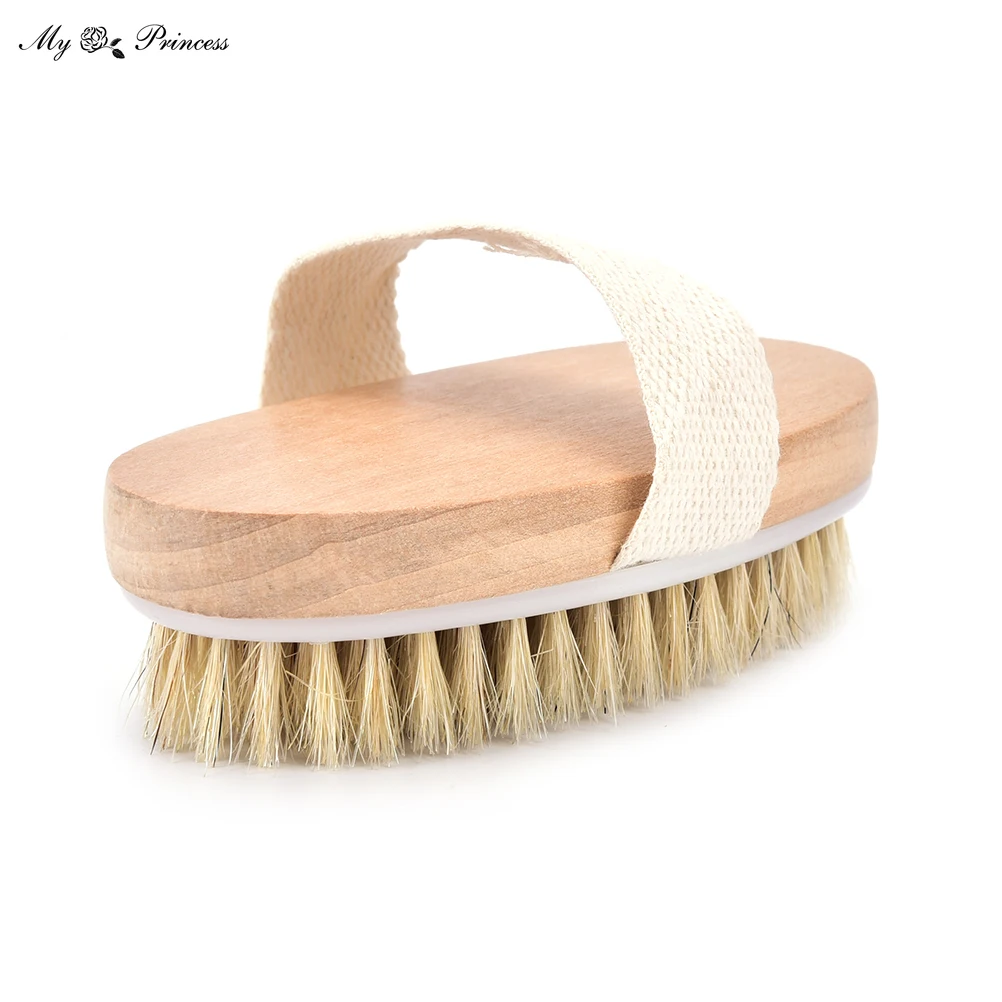 1 Pc Wet Dry Skin Body Natural Bristle Brush Soft SPA Brush Bath Massager Home Worldwide Store