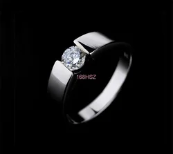 Beautiful Noble Silver 925 Plated Women Wedding Men Zircon Crystal Rings Jewelry Cute Nice Free Shipping JSHCR21