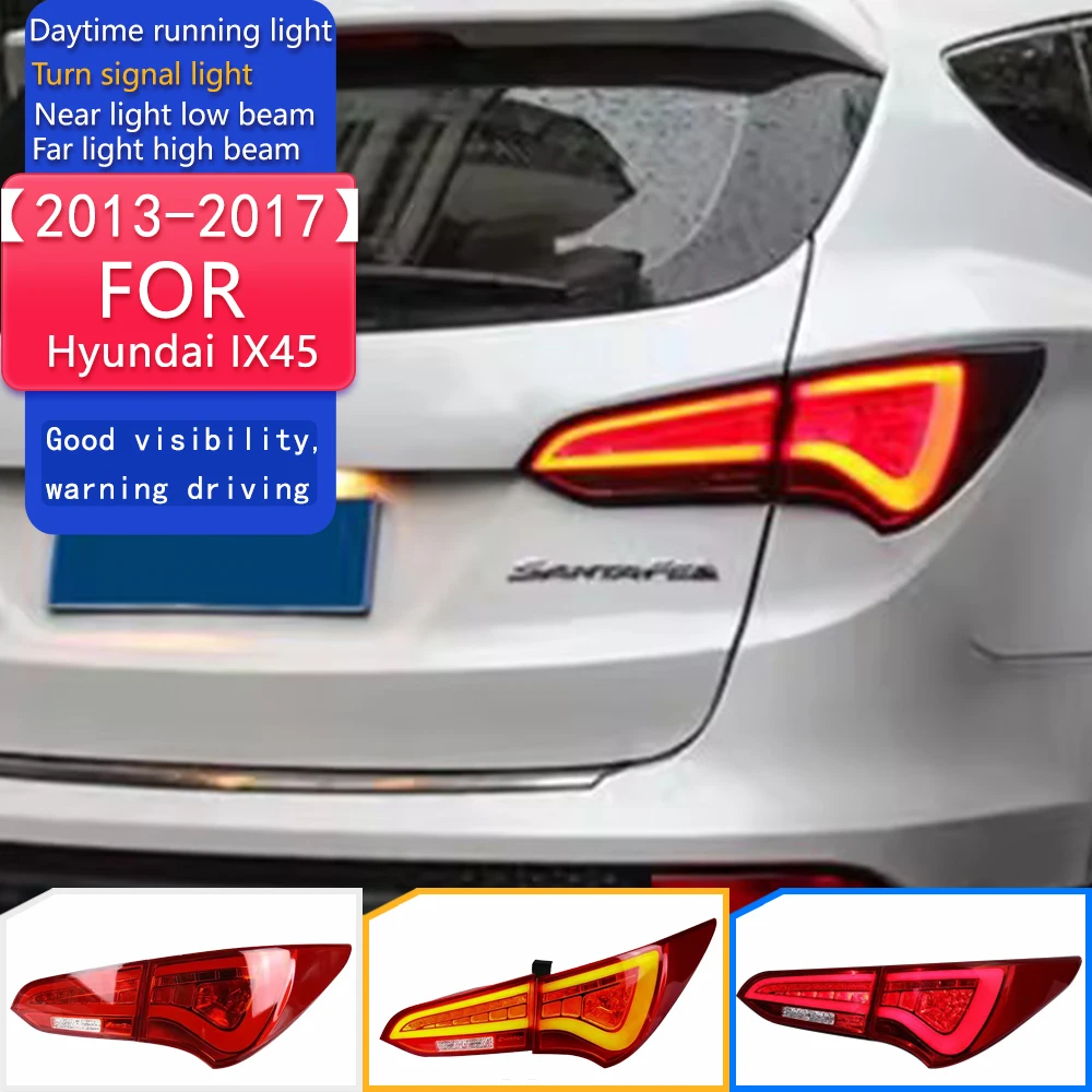 

Car Styling for Hyundai IX45 Tail Lights 2013-2017 New Santa Fe LED Tail Lamp LED DRL Signal Brake Reverse Auto Accessories