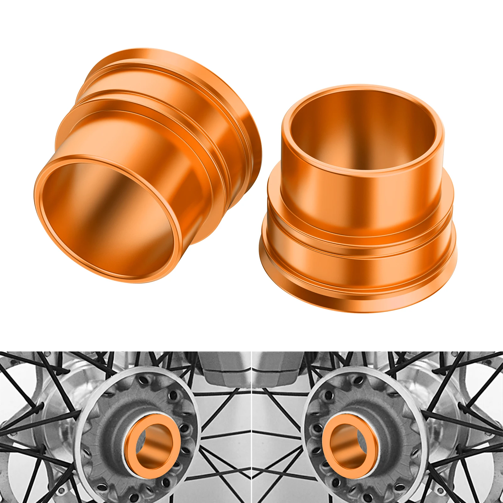 

For KTM EXC 300 26MM Front Wheel Spacers Hub Collars EXCF 350 SX 125 SXF 250 SXF 450 530 XCF 2003-2014 690 Enduro R 690 DUKE R