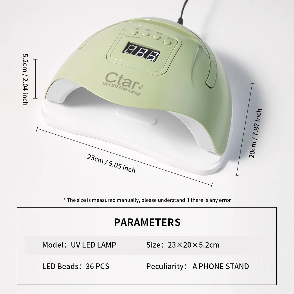 120W Lampa UV/LED do paznokci Suszarka do paznokci Maszyna do fototerapii paznokci Podwójne źródło światła Lampa UV do paznokci dla kobiet i dziewcząt Nail Art DIY Use