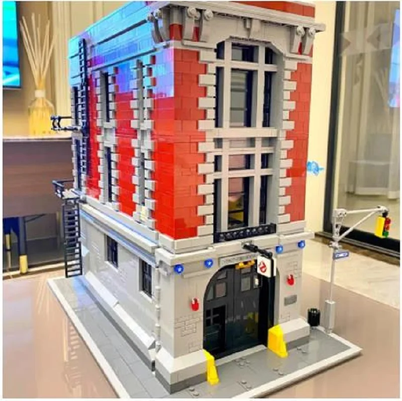 

Compatible 75827 Firehouse Headquarters Ghost Hunt Team House Office City Building Blocks Bricks Christmas And Birthday Gifts