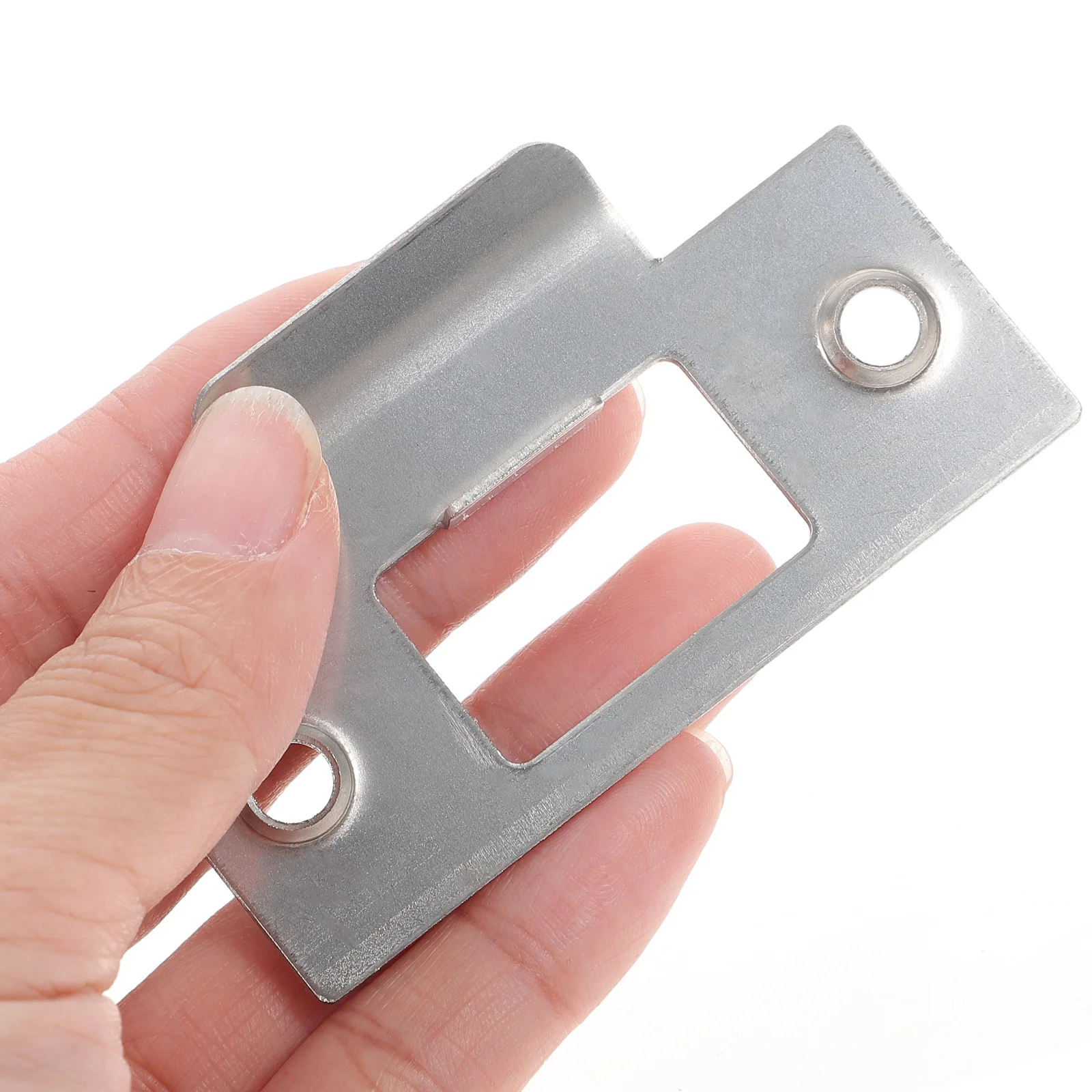 4 قطعة الفولاذ المقاوم للصدأ ديدبولت سترايك لوحة الثقيلة تعزيز الباب للأمن الخارجي الداخلي غطاء الخصوصية لوحة قفل #4